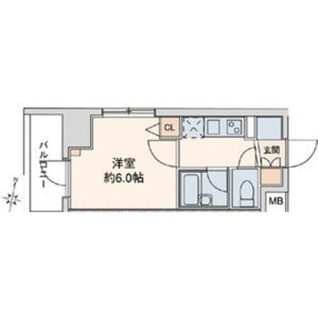 堀田駅 徒歩2分 9階の物件間取画像